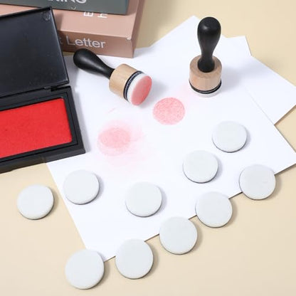 Oruola 46pcs Ink Blending Tool, 2 Ink Blending Brushes & 44 Replacement Refill Sponge Domed Foam Pads Art Supplies for Scrapbooking Painting Drawing Art Supplies Distressing Blending