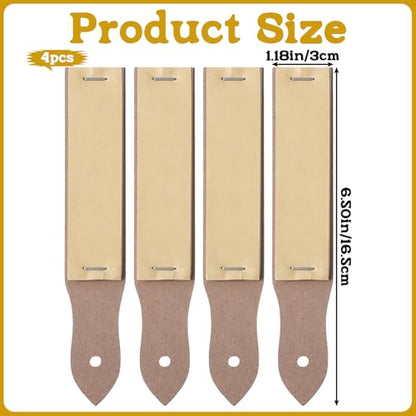4 PCS Sandpaper Sharpener, 6.5 × 1.18 Inch Charcoal Pencil Sharpener Sketch Drawing Sandpaper Art Drawing Tool for Colored Pencil Pastel Sticks Sketching Artist Sketch Beginner