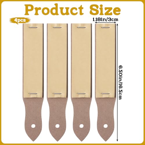 4 PCS Sandpaper Sharpener, 6.5 × 1.18 Inch Charcoal Pencil Sharpener Sketch Drawing Sandpaper Art Drawing Tool for Colored Pencil Pastel Sticks Sketching Artist Sketch Beginner