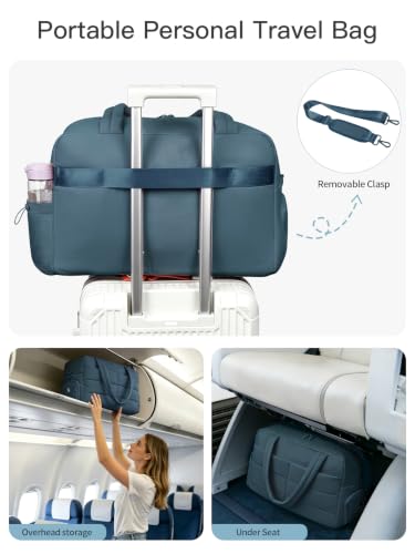Gitus Travel Duffle Bag for Women Puffer Weekender Bags Carry on Gym Bag - color: Navy