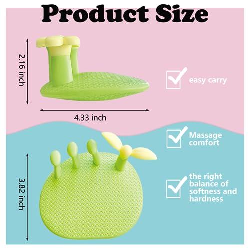 Toe Separators for Overlapping Toes Women,Flowers and Leaves Calf Trainer Toe Separators for Women,Bunion Corrector Thin Leg Exerciser,Suitable Having Plantar Fasciitis,Bunions,Other Foot Pain - color: 1-green