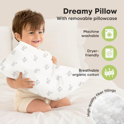 Toddler Pillow with Pillowcase, 13x18 My Little Dreamy Pillow (Elly) - color: Elly