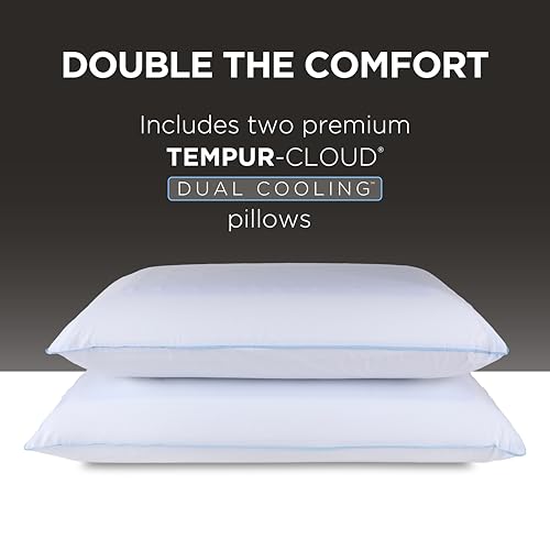 TEMPUR-Cloud® Dual Cooling™ Pillow, King - 2-Pack - color: King, size: 2