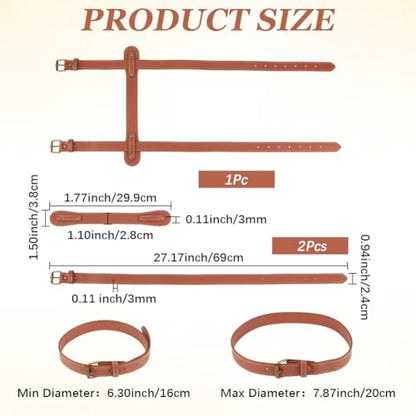 PU Leather Yoga Blanket Mat Carrier Portable Picnic Blanket Rug Roll Carry Strap Adjustable Handle Beach Mat Motorcycle Bedroll Holder Belt for Outdoor Camping Travel Hiking - style: max 20cm