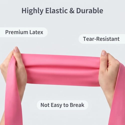 5 Pcs Professional Resistance Bands. Latex-Free, Pilates Band, Work Out Bands, Stretch Bands for Working Out Women or Men, Exercise Bands Set for Pilates, Physical Therapy, Yoga - color: 5-Pack Multi-color 3