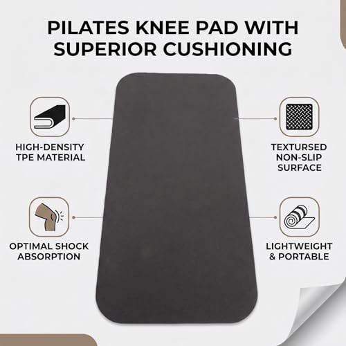Yoga Knee Pad and Elbow Cushion, Knee Cushion Mat for Floor Exercise Home Workout - color: Black