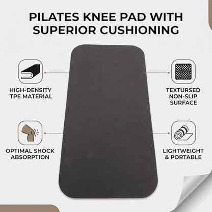 Yoga Knee Pad and Elbow Cushion, Knee Cushion Mat for Floor Exercise Home Workout - color: Black