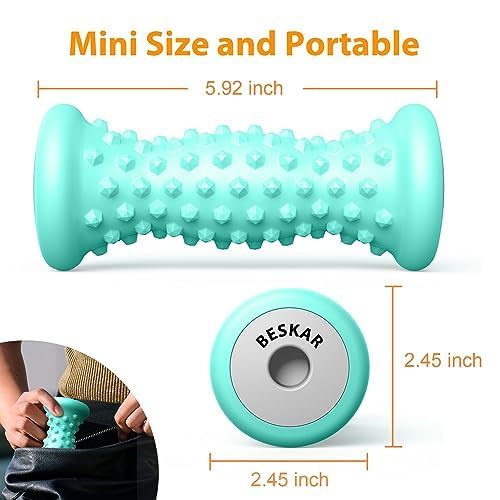 BESKAR Foot Massager Roller for Plantar Fasciitis Relief - color: Green