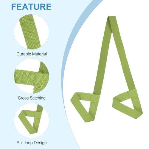 PATIKIL Yoga Mat Strap Adjustable Yoga Mat Carrier Straps Sling Cotton Anti Slip Mat Holder Stretching Band for Exercise - color: Dark Green/Dark Grey/Navy Blue/Dark Purple