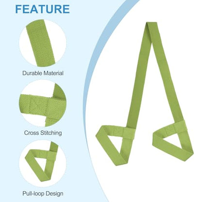 PATIKIL Yoga Mat Strap Adjustable Yoga Mat Carrier Straps Sling Cotton Anti Slip Mat Holder Stretching Band for Exercise - color: Dark Green/Dark Grey/Navy Blue/Dark Purple