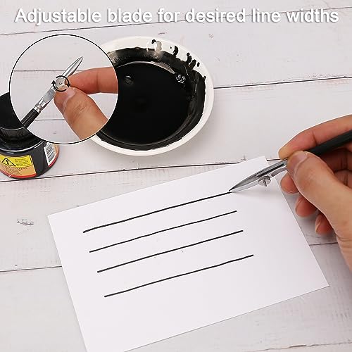 Ruling Pen for Masking Fluid, Cross Hinged Ruling Pen for Cartography, Calligraphy, Fine Line Drawing, Suitable for Use with Masking Fluid, Drawing Ink, Indian Ink and Gouache - color: Black, style: Cross Hinged