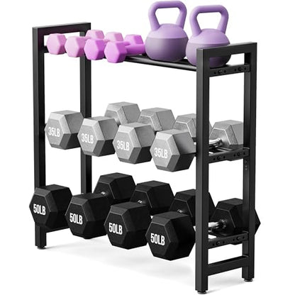 3 Tier Dumbbell Rack, Weight Rack for Home Gym - size: 3 Tier
