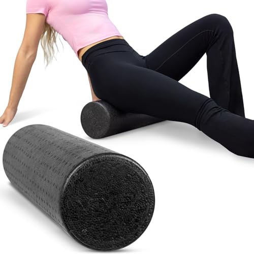 Vive High Density Foam Roller (18 inch) - Large Foam Roller for Exercise - size: 18" (Inches)