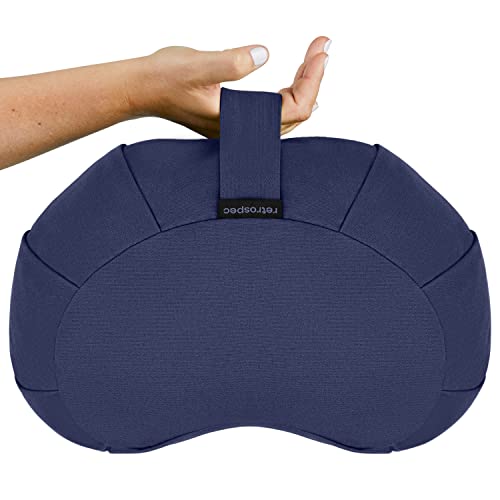 Retrospec Sedona Meditation Cushion, Buckwheat Pillow, Meditation Pillow - color: Midnight, size: 1 Count (Pack of 1)