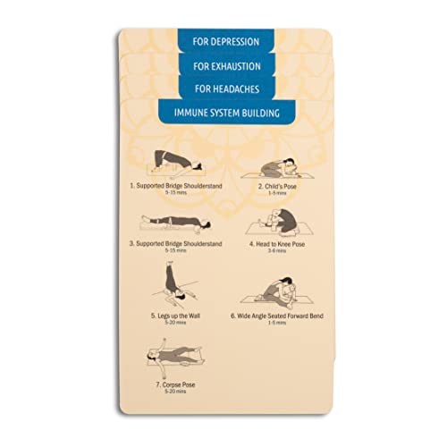Restorative Yoga Deck: - Relax and Restore with Gentle Poses - De-Stress and Heal - Includes 26 Postures and 8 Sequences with Clear Instructions - Yoga Cards for Beginner and Advanced Yogis