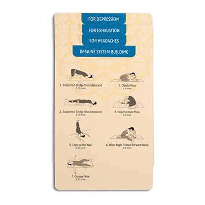 Restorative Yoga Deck: - Relax and Restore with Gentle Poses - De-Stress and Heal - Includes 26 Postures and 8 Sequences with Clear Instructions - Yoga Cards for Beginner and Advanced Yogis