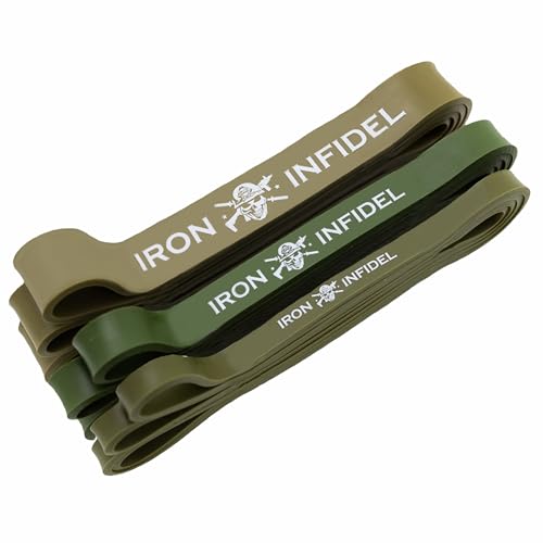 Pull Up Assistance Bands for Working Out - Resistance Bands Set for Men, Exercise, Workout, Fitness, Strength, Weightlifting, Training, Powerlifting, Stretch, Crossfit WOD - color: Set of 3 Bands