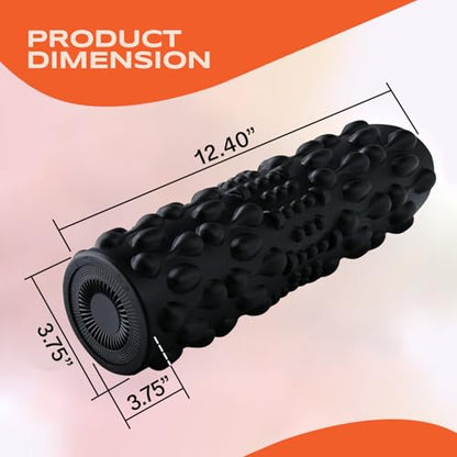 PURSONIC Vibrating Foam Roller – Deep Tissue Massage for Muscle Recovery – 5 Intensity Levels, USB Rechargeable, Durable & Lightweight Design