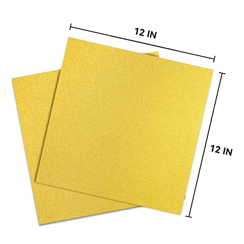 Gold Glitter Cardstock 12 x 12, Paper for Cricut, Thick Card Stock for Card Making, Scrapbooking, Craft(250Gsm 30Sheets)…… - color: Gold9