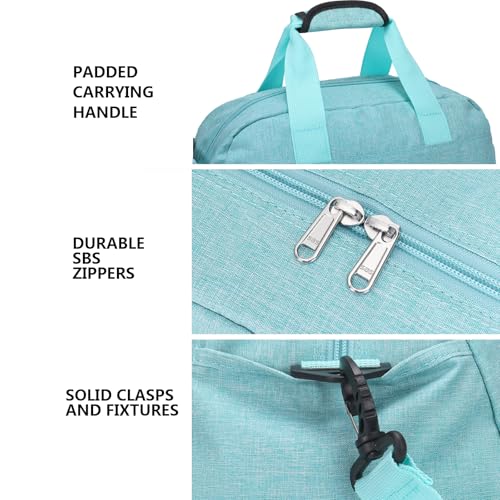 14 inch Small Gym Bag for Women & Men, Mini Duffel Bag for Travel Sports Lightweight Carry On Bag (Light Green) - color: Light Green