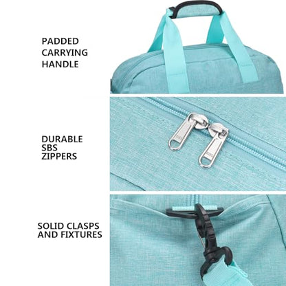 14 inch Small Gym Bag for Women & Men, Mini Duffel Bag for Travel Sports Lightweight Carry On Bag (Light Green) - color: Light Green