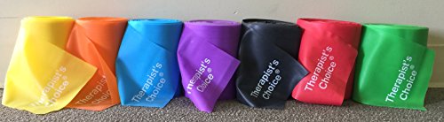 Therapist’s Choice® Professional Non-Latex Resistance Bands for Upper and Lower Body Exercise Workouts, Physical Therapy, Lower Pilates, and Rehab, 25 Yard (75 Feet) Roll Bulk Roll - size: Light