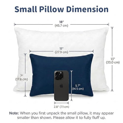 Pro Goleem Small Pillow, 11"x7"x2.5"(Navy Blue) - color: Navy Blue