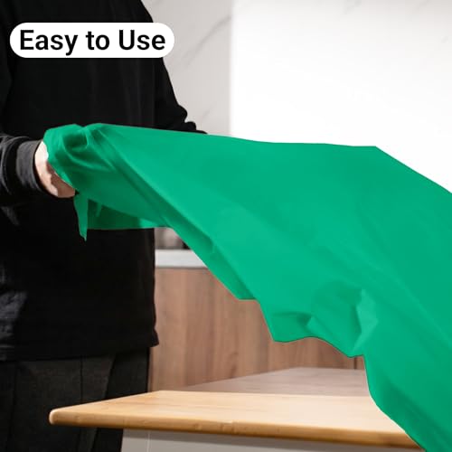 Auros 10-Pack Plastic Tablecloths, 54x108 Inch Disposable Table Covers, 8FT | Rectangle Waterproof & Throw Away Table Cloth, Easy Cleanup for Party, Wedding, Graduation, Fits 6-8ft Tables, Kelly Green - color: Kelly Green, size: 54" X 108" Rectangle