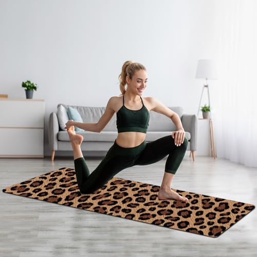 FOLAI Extra Thick Yoga Mat 6mm，pilates mat thick - Non-Slip Exercise Mat for HIIT, Pilates & Home Workouts & Workout with Free Carry Strap