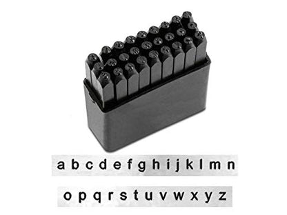 ImpressArt - Basic Sans Serif 3mm Lowercase Metal Letter Set for Metal Stamping DIY Project and Handmade Jewelry - color: Sans Serif (3mm), size: Lowercase