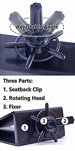 Chair Mannequin Head Clamp Stand with Clip for Wigs and Trainning Head Sturdy and Durable Adjustable Wig Head Stand Holder for Cosmetology Hairdressing Seat Back Clamp