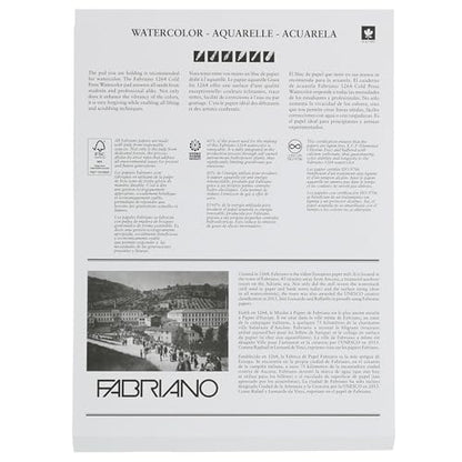 Fabriano 1264 Watercolor Pad, Bright White - size: 11 x 15