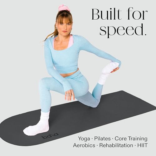 Bala Yoga Mat for Home Gym, Non-Slip Exercise Mat for Home Yoga - color: Charcoal, style: Mat - 5mm