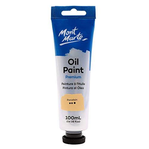 Mont Marte Oil Paint Premium, 3.4 US fl.oz (100ml) Tube, Flesh Tone, Heavy Body Paint, Artist Quality, Good Coverage, Excellent Tinting Strength, Ideal for Painting Canvas - color: Flesh Tone, size: 3.4 Fl Oz (Pack of 1)