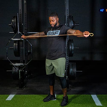 Serious Steel Fitness 81.3cm(32인치) 저항 트레이닝 밴드 (휴대용 운동 밴드 시스템 트레이닝 밴드 - 152cm(5피트 10인치) 미만의 개인에게 적합) - color: #0 오렌지 (0.9-6.8kg(2-15파운드)