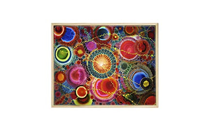 Da Vinci Pro Liquid Art Multi-Media Panel 30x40, 1-1/2" Deep Gesso Board with Natural Wood Frame, Raised Lip Wood Canvas Panel Ideal for Artists Using High Flow Acrylics and Alcohol-Based Dyes - size: 30x40"
