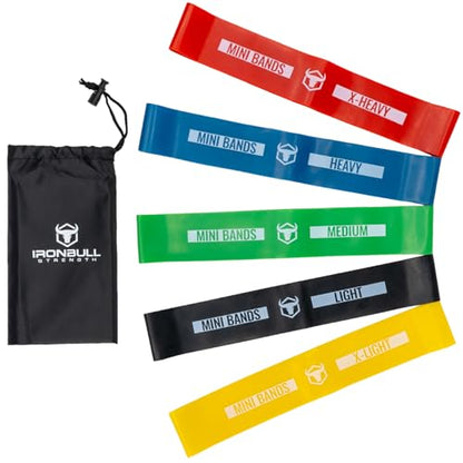 Resistance Bands for Working Out (Set of 5) – Elastic Bands for Exercise & Physical Therapy – Loop Resistance Bands for Glutes, Home Workouts, Yoga, Pilates, Stretching & Legs - style: Latex