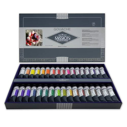 Mijello Titanium Class Gouache Watercolor MWG-1534G 34 Color