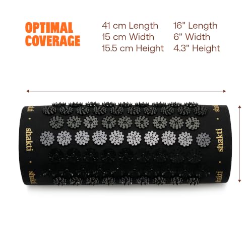ShaktiMat Acupressure Pillow, Back, Neck & Shoulder Relief, Level 1 Black - color: Black, size: Level 1