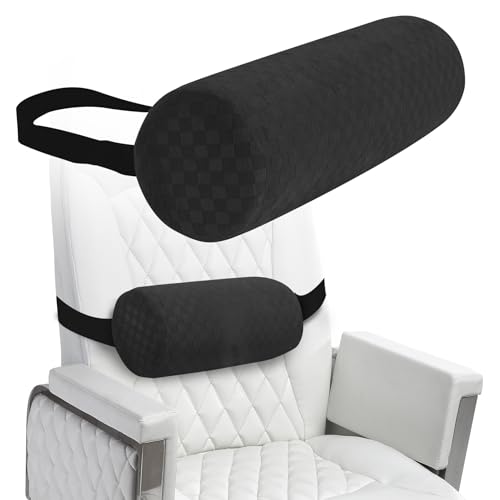 Coeyese Lumbar Roll Pillow for Lower Back Support, Black, Short-11 * 4.3'' - color: Black, size: Short-11*4.3''