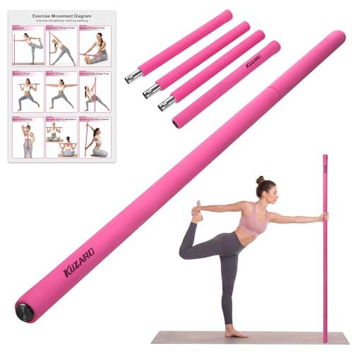 Yoga Stick, Mobility Stick for Stretching, Adjustable Exercise Stick