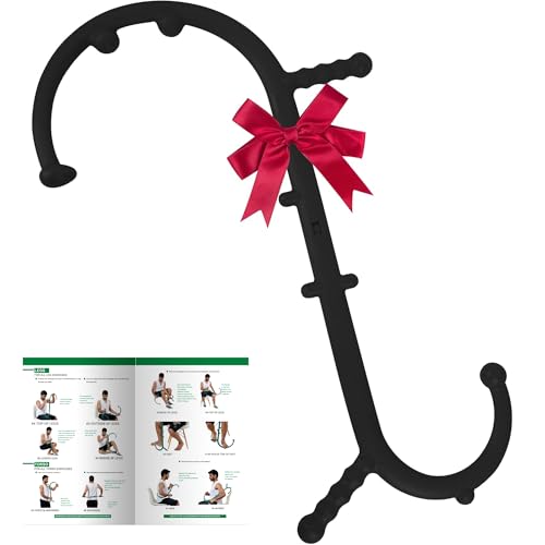 Shrdaepe Massage Trigger Point Cane, Muscle Release Tool Self Massage Hook Cane, Handheld Back, Neck, Shoulder, Leg and Feet Massager Rod, Body Deep Tissue Gifts for Men & Women, Black - color: Black