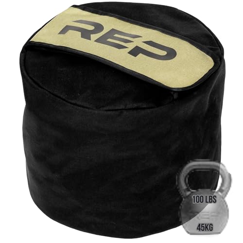 REP Fitness Stone Sandbag Trainer | Strongman Workout Equipment | Heavy Duty Strength Gear | Round Weighted Bag | Home Gym Accessories | Functional Fitness Tool | Unfilled Weight Sack - size: 100 lb | 45kg