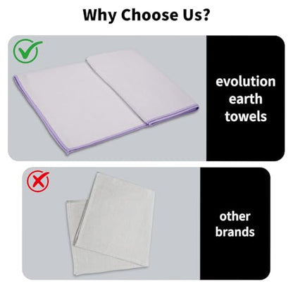 PrecisionAuto Non-Slip Microfiber Yoga Mat Towel - color: Light Purple