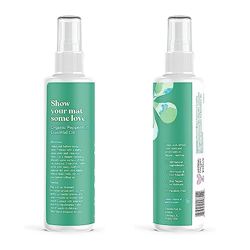ASUTRA Yoga Mat Cleaner Spray (Energizing Peppermint), 4 fl oz (1 Pack)