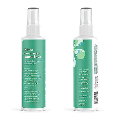 ASUTRA Yoga Mat Cleaner Spray (Energizing Peppermint), 4 fl oz (1 Pack)