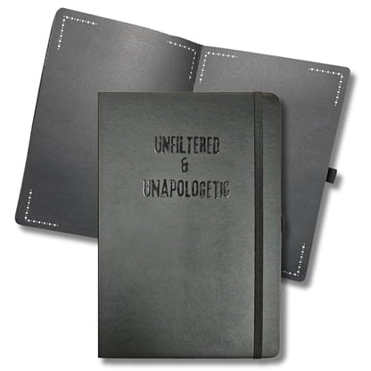 Julia's Journals Black Paper Journal for Writing or Sketch - 200 Pages (100 Sheets) - 100 GSM - A5 Note Book