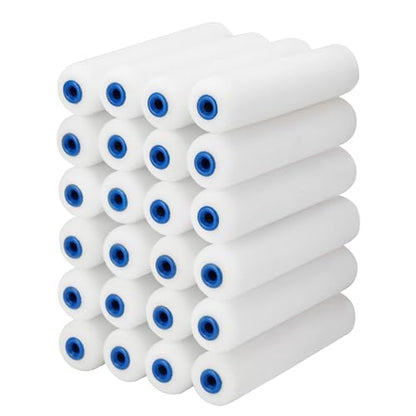 Bates- Foam Paint Roller Covers, 6", 24 Pack, White, High Density Foam Roller Paint - size: 24 Pack