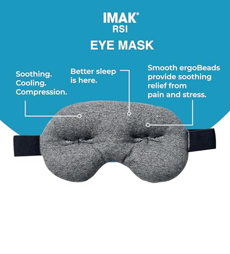 Brownmed Eye Pillow Compression Eye Mask, Cooling, Universal Fit, Grey - color: Grey
