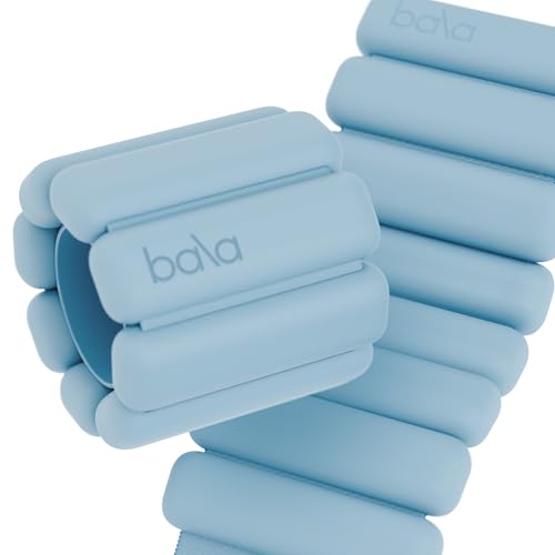 Bala Bangles Wrist & Ankle Weights for Women & Men, Home Gym Equipment - color: Sea, size: 1 LB